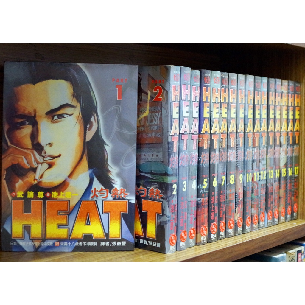 HEAT 灼熱 1-17完 池上遼一+武論尊【霸氣貓漫畫小說旗艦店】【現貨】有章釘、外觀無章釘