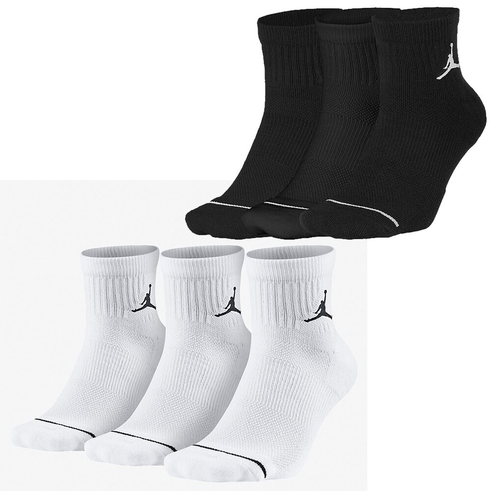 【大力好物】Jordan 超經典籃球襪 素色襪子 長襪 黑 白DX9655-010 Dx9655-100 超好搭