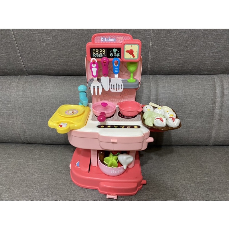 二手 玩具（全部合售300元）廚房 行李箱造型收納 過家家 扮家家酒 煮飯 小廚房玩具