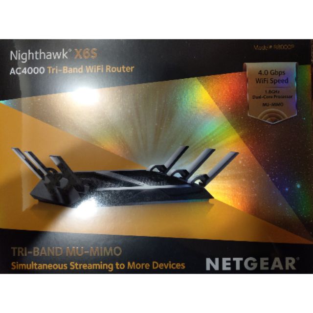 [現貨] Netgear Nighthawk 夜鷹 X6S R8000P AC4000 三頻WIFI 智能無線寬頻分享器