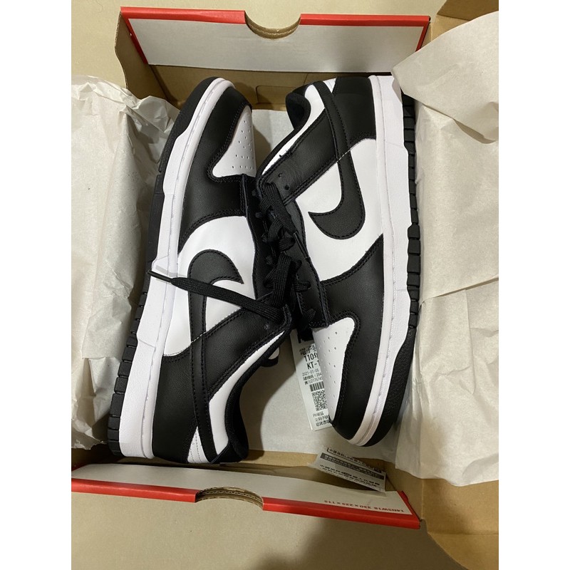 Nike dunk low 黑白 熊貓 US10.5 全新