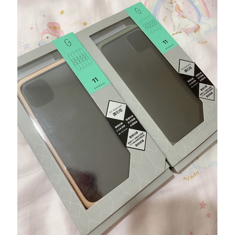 OVERDIGI iphone11鑽石抗污防撞二用殼