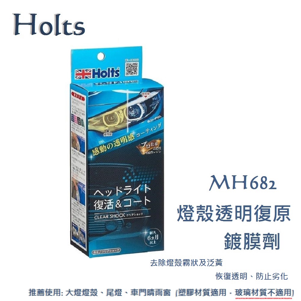 毛毛家 ~ 日本精品 HOLTS MH682  燈殼透明復原鍍膜劑組 塑膠材質適用 大燈殼 霧燈殼 方向燈殼 晴雨窗