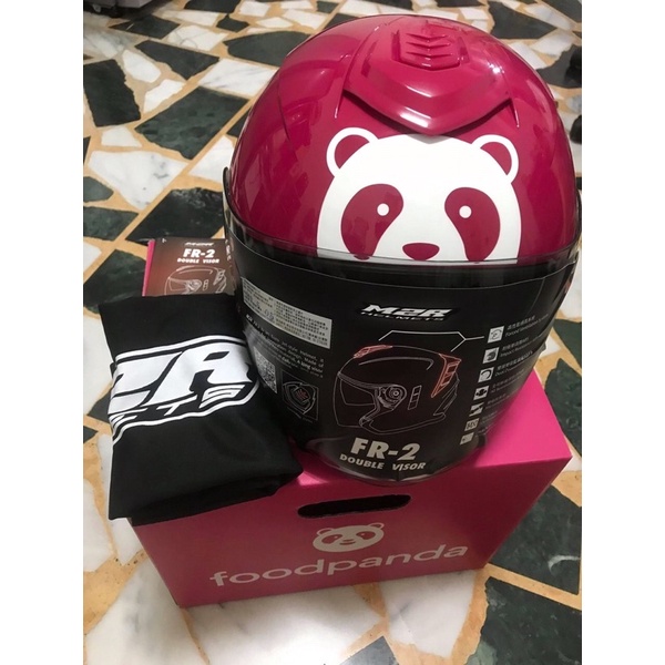 全新foodpanda熊貓外送安全帽第二代M2R(FR-2)