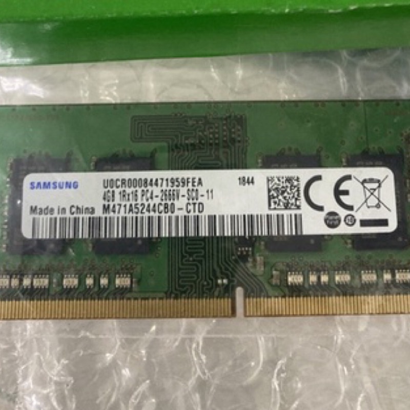 Samsung 4GB 1Rx16 PC4-2666V-SCO-11