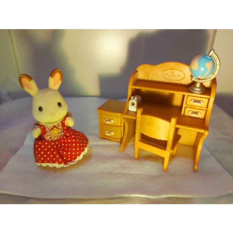 【收藏🧸】正版森林家族 可可兔女孩 讀書組 老物 精緻 女孩 禮物 兒童玩具 可愛 日本 玩偶 擺飾