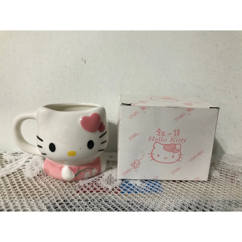 全新🌟 日本🇯🇵北海道小樽銀の鐘咖啡杯☕️(Kitty款❤️)