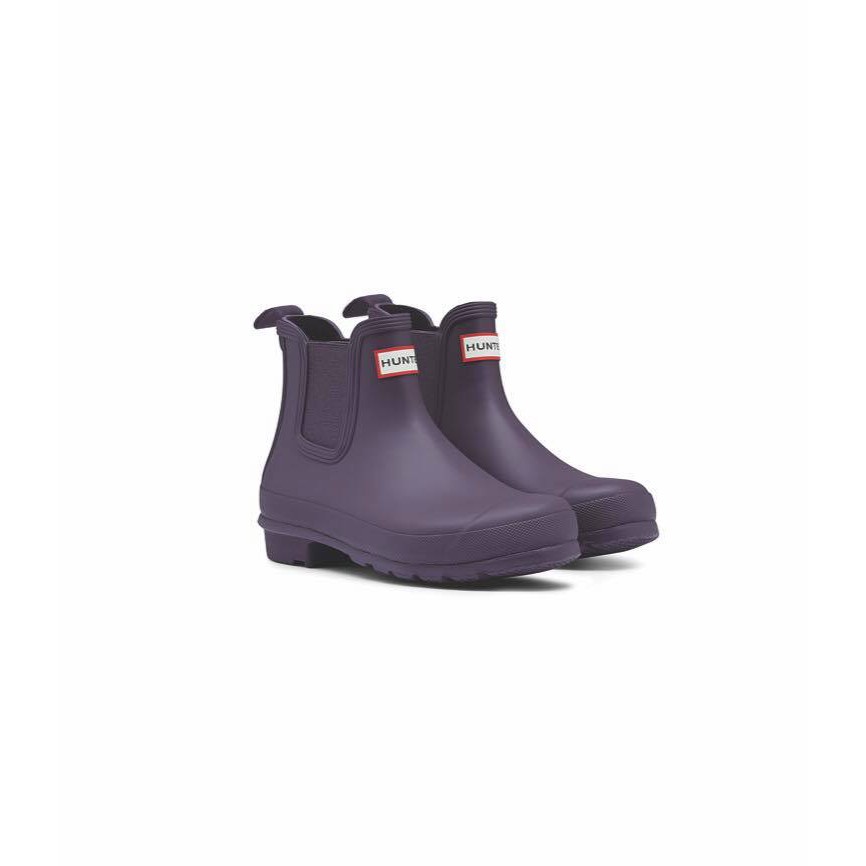 HUNTER雨靴雨鞋❤ 【chelsea】經典款深紫色踝靴❤