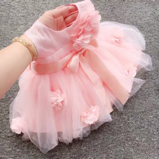 ❤️臺灣現貨❤️嬰幼兒洋裝 女寶寶滿月禮服 週歲拍照洋裝嬰童禮服連衣裙婚紗裙寶寶滿月嬰兒公主裙夏款寶寶裙蕾絲裙子