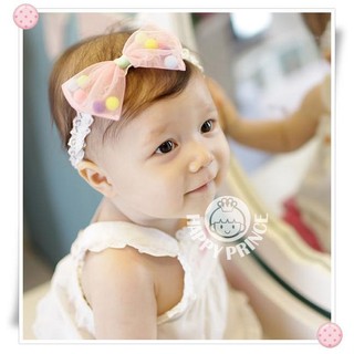 現貨 髮帶 小球蝴蝶結 髮帶 公主風 嬰兒 兒童 幼兒頭帶 造型飾品 頭飾 髮箍