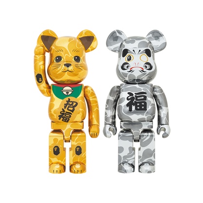 Image.台中逢甲店 BE@RBRICK BEARBRICK 1000% BAPE二代招財貓達摩