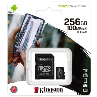 Kingston 金士頓 100MB/s 256GB 256G microSD SD SDXC C10 A1 記憶卡