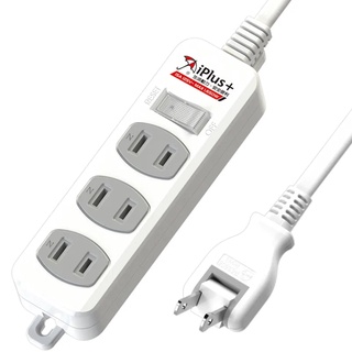 【iPlus+ 保護傘】1切3座2P延長線 PU-2136 6尺 9尺 15尺 電腦延長線 1開2P 3插 15A