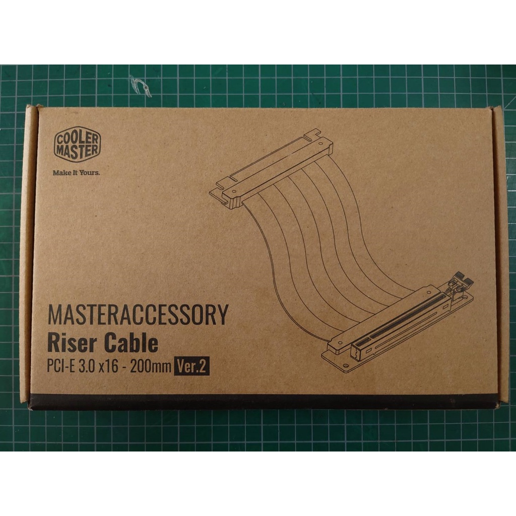 (二手) Cooler Master 酷媽 Riser Cable PCI-E 3.0 x16 延長線 v2 200mm