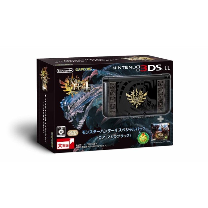 3DS　3DS LL 魔物獵人4 MH4 限定版 日規主機 (不含充電變壓器) 　日版 全新品