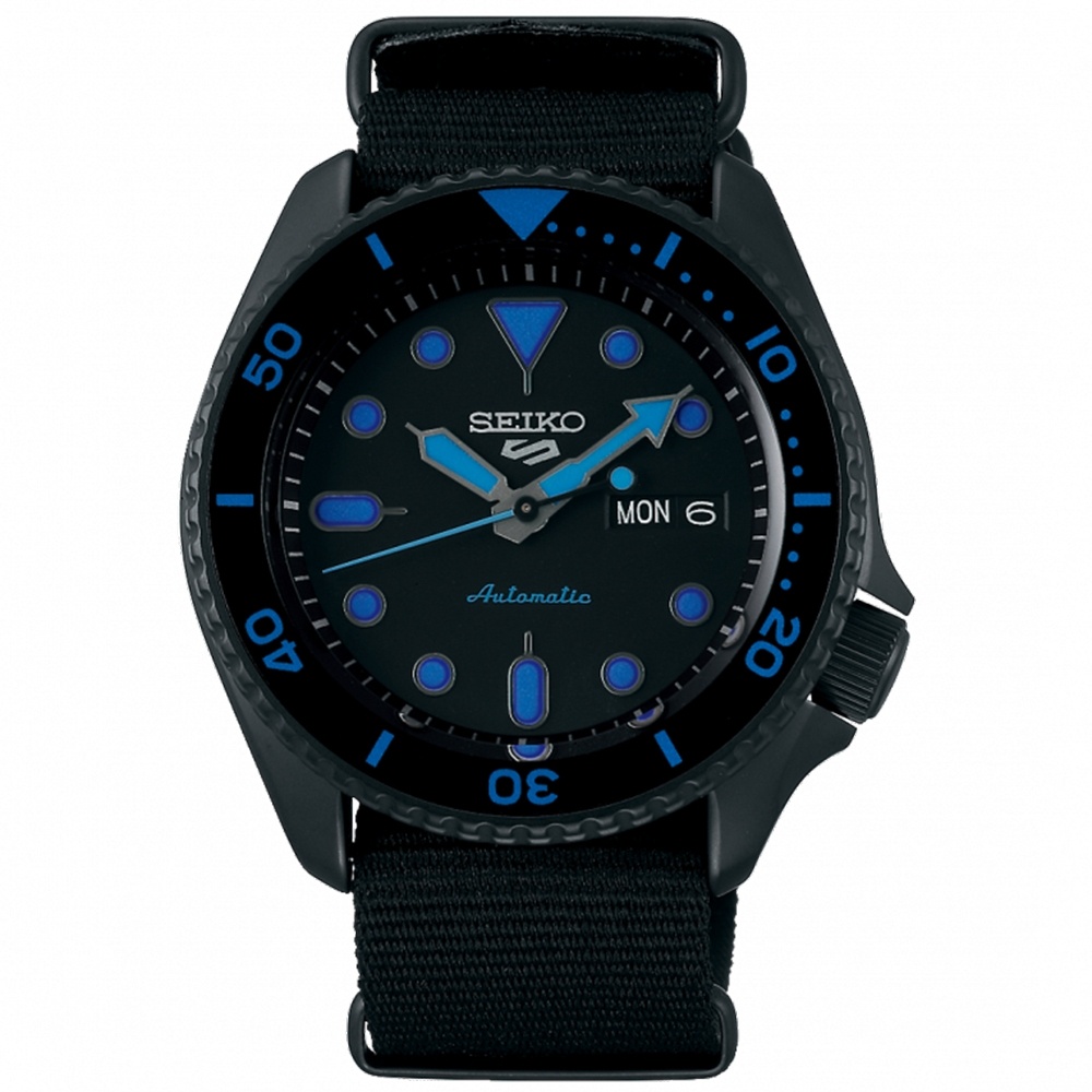 SEIKO 精工 5 Sports 男 時尚潮流尼龍帆布機械錶(SRPD81K1)  SK009