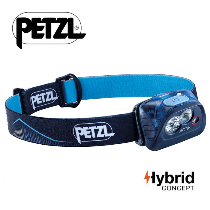 【Petzl 法國】ACTIK 頭燈 350流明 登山頭燈 藍色 (E099FA01)