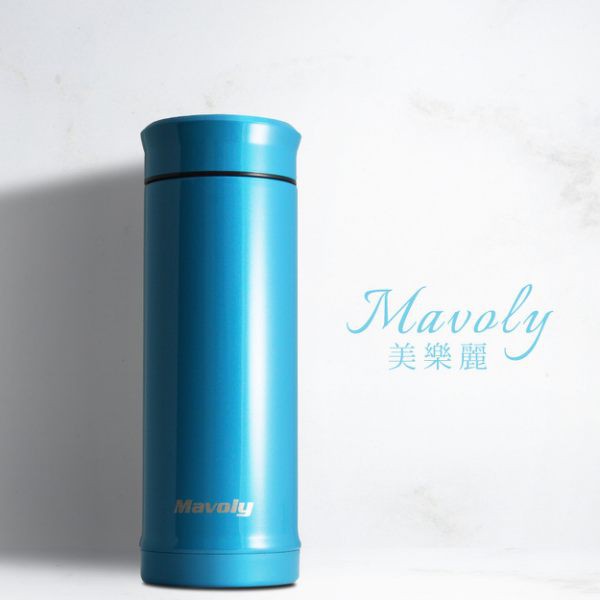 Mavoly 雙層304不鏽鋼陶瓷保溫杯250ML/350ML-(附茶隔器) 保溫瓶