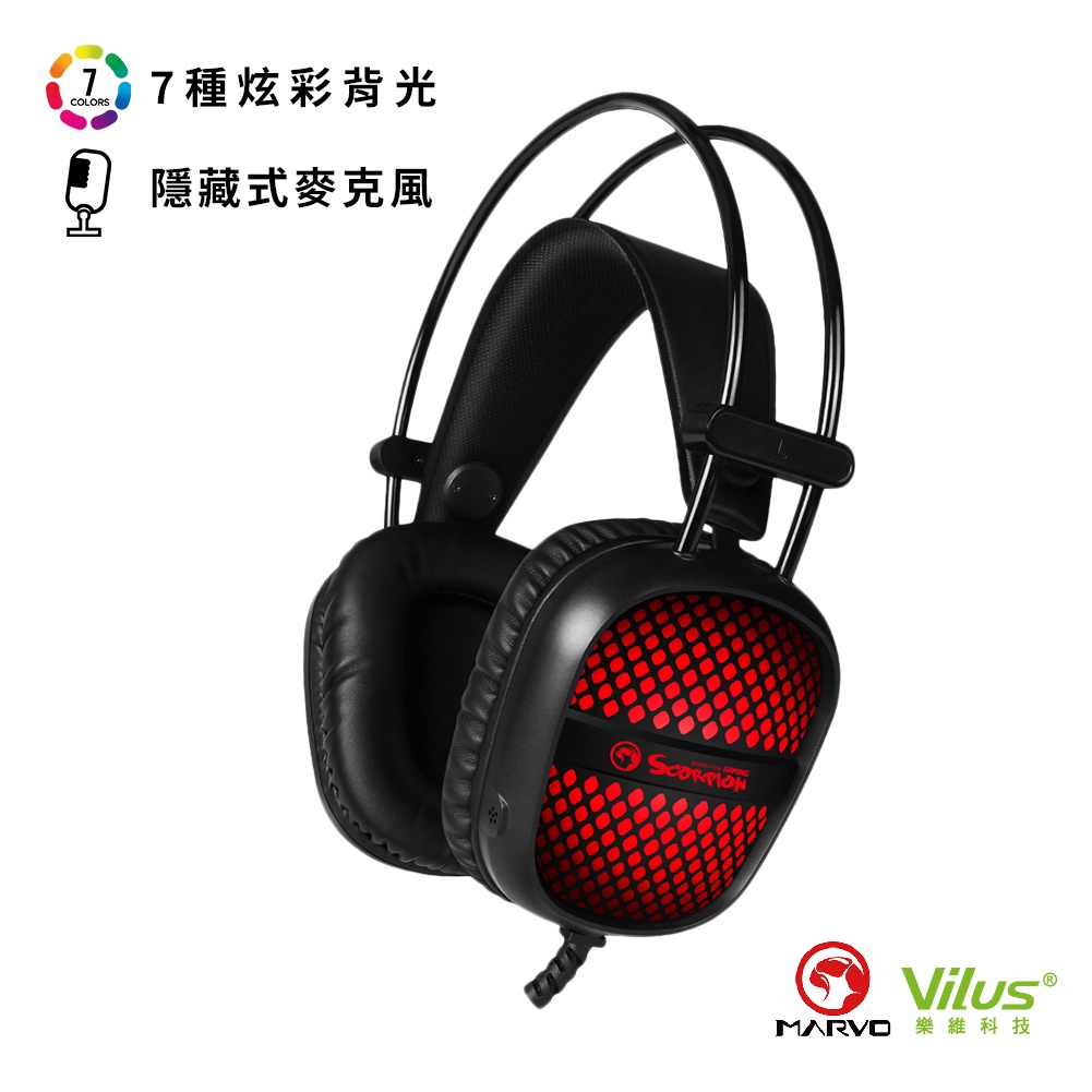 【MARVO】 HG8941 電競耳罩式耳機-黑-福利品