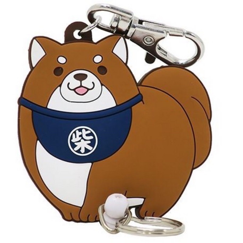 忠犬麻糬柴犬 伸縮鑰匙圈
