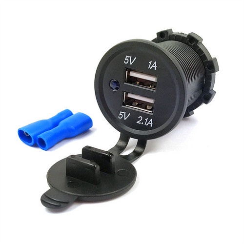 12v / 24V 2 USB 端口汽車點煙器插座分配器充電器電源適配器