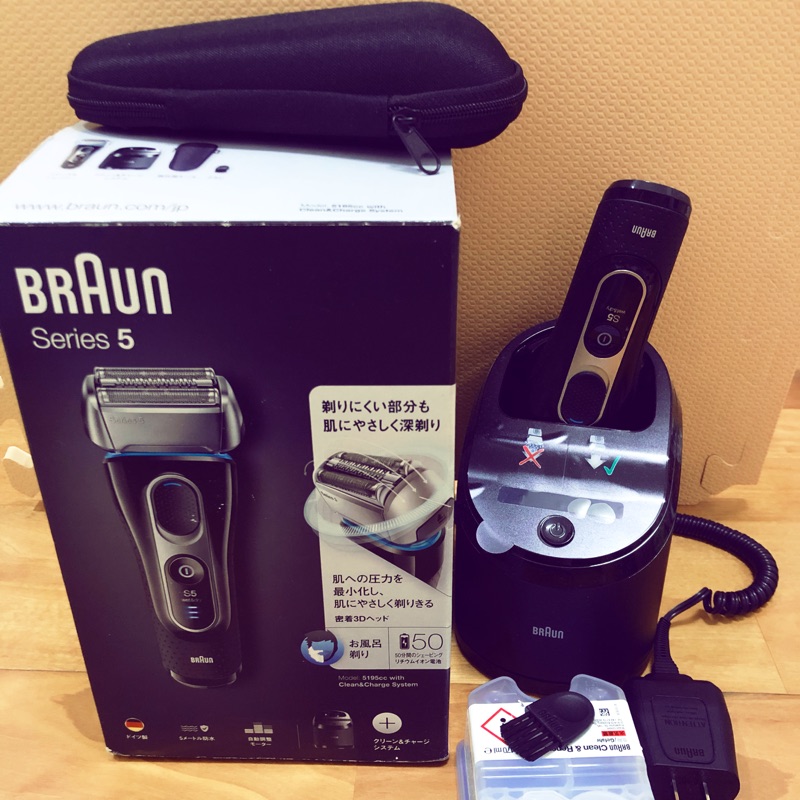 🇩🇪德國百靈 BRAUN 新5系列 5195cc 日本帶回 德製 電動刮鬍刀 全自動清潔 大全配