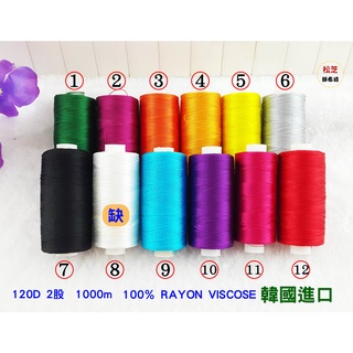 韓國進口 100％ RAYON VISCOSE 『繡線』適用繡花、繡圖、裝飾縫