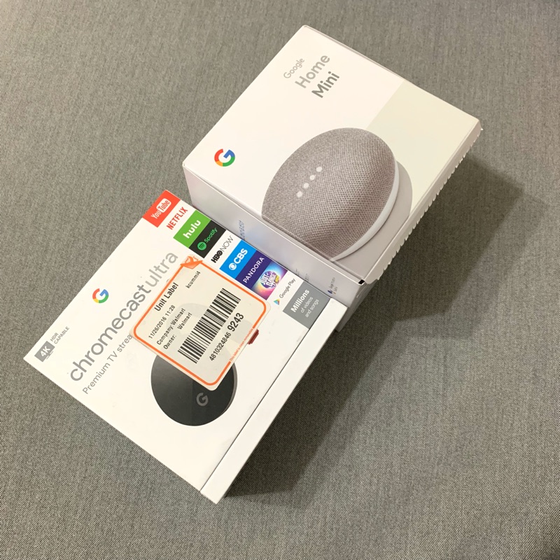 Chromecast ultra + Google Home Mini （洽談中勿標）