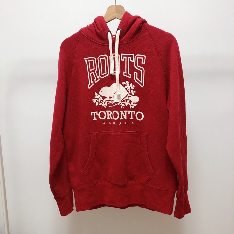 ［二手］Roots athletic goods Canada 帽踢 內刷毛