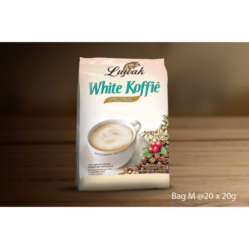 LUWAK Kopi White Coffee 三合一白咖啡 18x20g