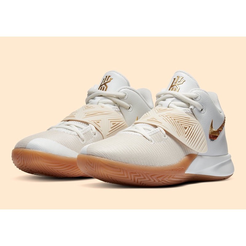 nike kyrie 3 white and gold