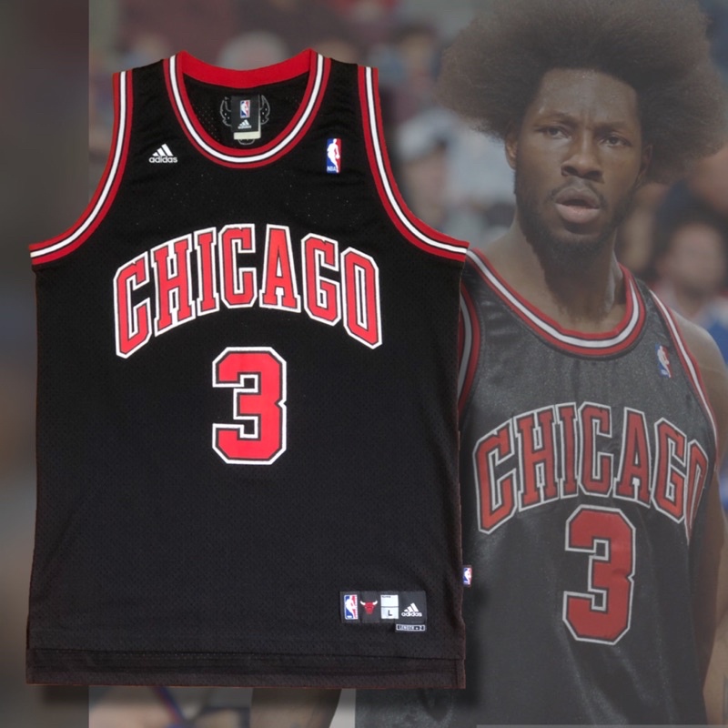 Ben Wallace Chicago Bulls 🐂 公牛隊 客場黑 Adidas NBA 球衣 復古球衣 古著 班蛙