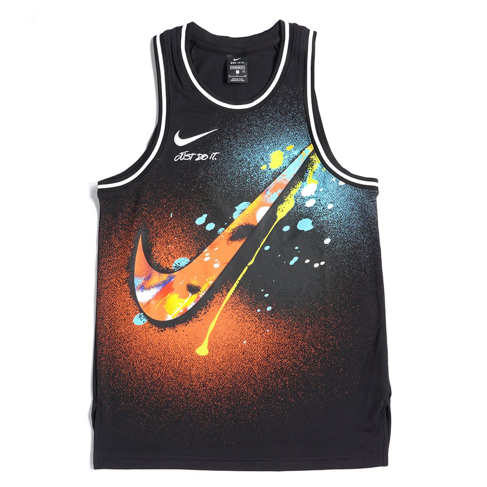 NIKE DRI FIT ONE SHOT 男款 塗鴉 潑墨 運動背心 籃球球衣 DJ5217-010