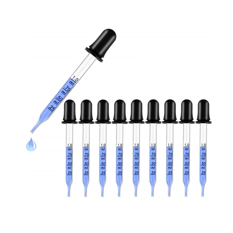 現貨英國原裝玻璃刻度滴管1ml 精油移液管橡膠頭實驗室準確校正滴管 蝦皮購物