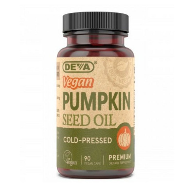 【預購】Deva Nutrition pumpkin seed oil 500mg 冷壓南瓜籽油90顆素食膠囊