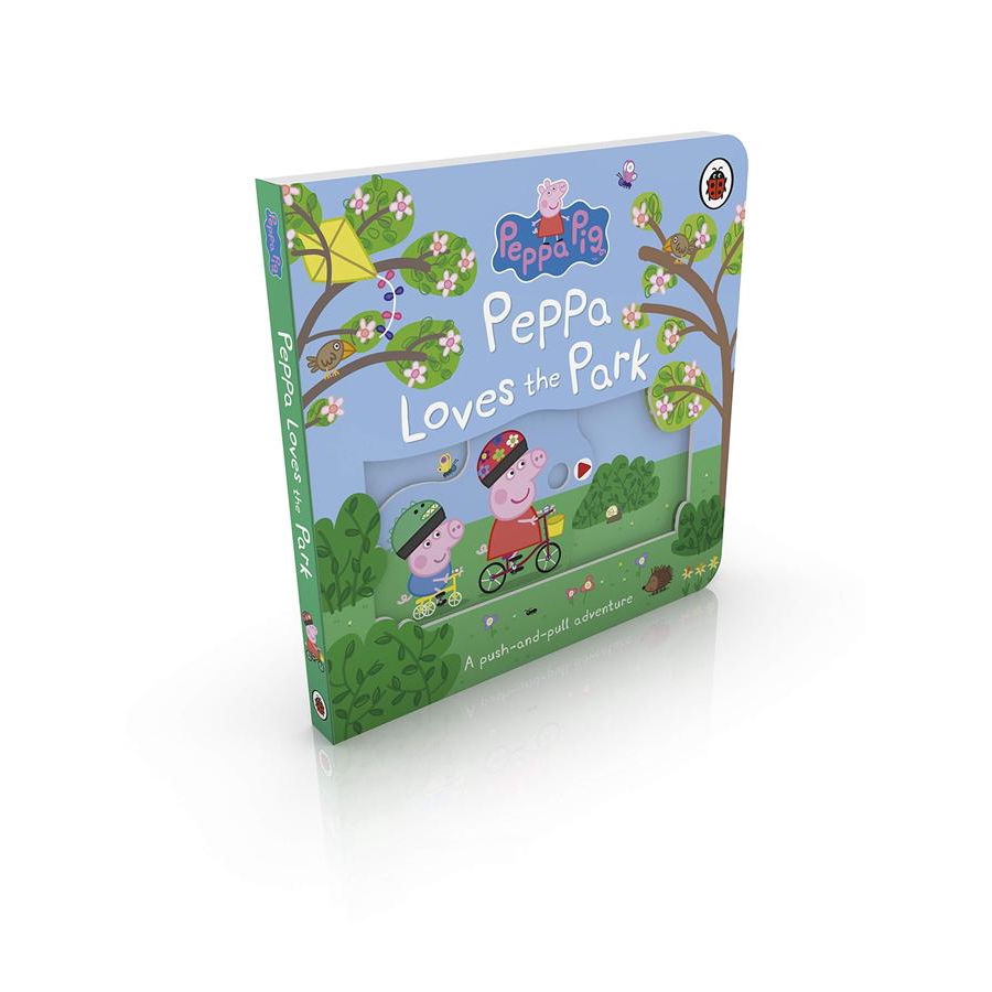 Peppa Pig: Peppa Loves The Park: A Push-and-Pull /【粉紅豬小妹/佩佩豬】觸摸遊戲書   eslite誠品