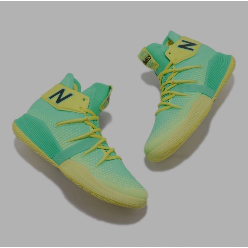 正品 New Balance 籃球鞋  運動 女鞋 紐巴倫 避震 包覆 球鞋 穿搭 綠 黃 NB