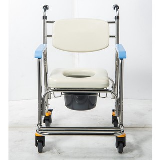 均佳不銹鋼便器椅洗澡椅(附輪)JCS-302