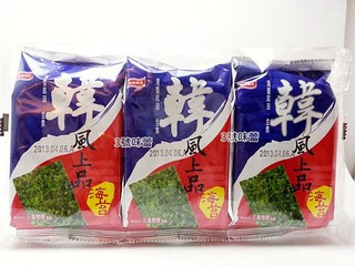 ｜3號味蕾｜元本山 韓風上品朝鮮海苔 一組3包入 全素 聯華食品出品