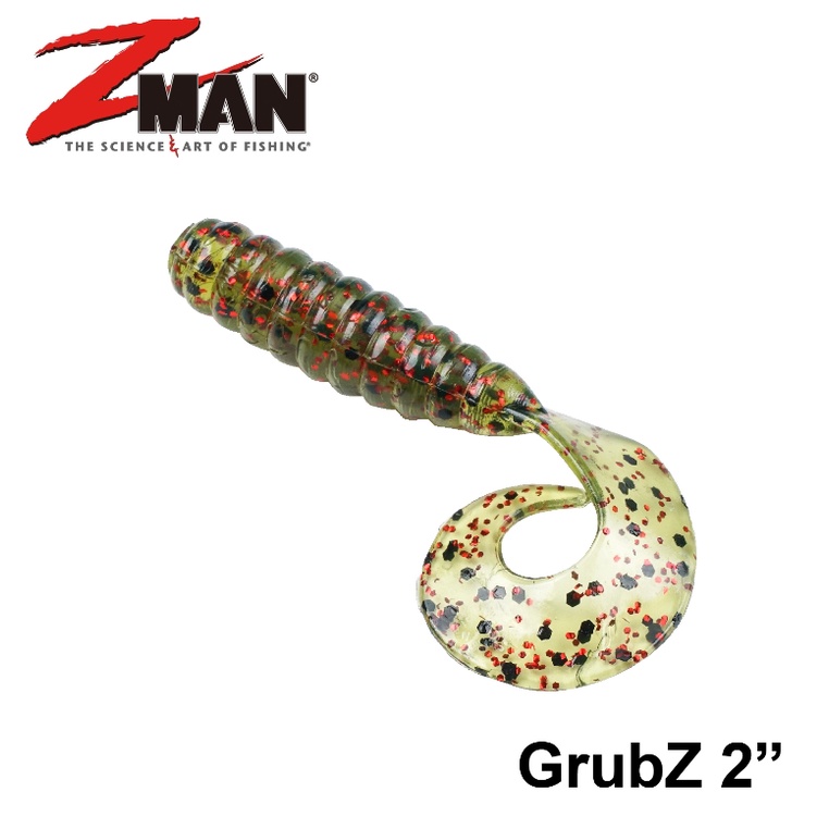 【獵漁人】美國製 ZMAN GrubZ 2吋捲尾蛆 極度耐咬 路亞軟蟲