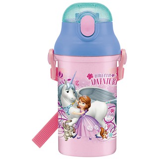 迪士尼 Disney 公主系列 蘇菲亞 塑膠彈蓋吸管水壺(PSB4P/400ML) 日本製