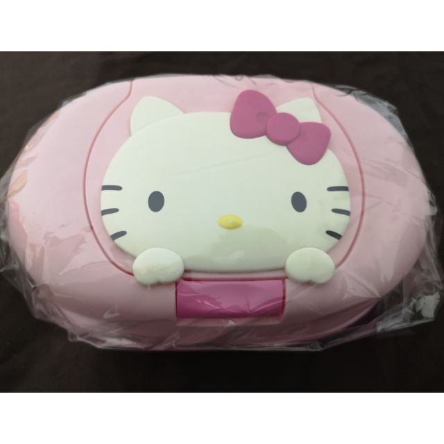 9.5成新可愛Hello Kitty濕紙巾盒