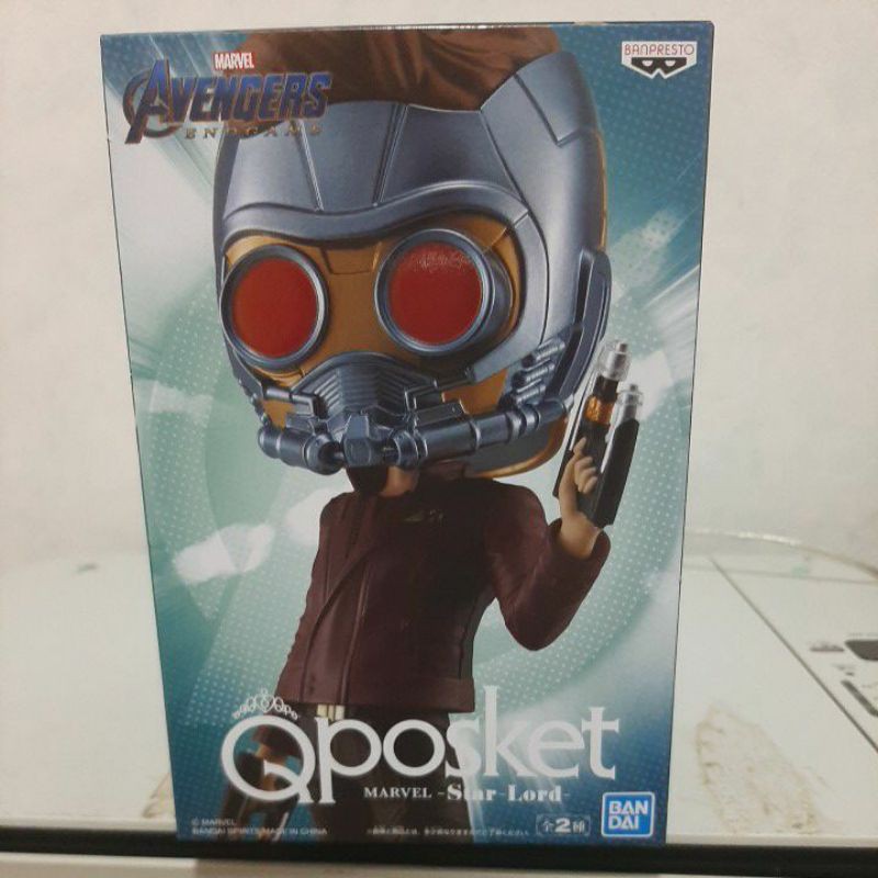 現貨正版qposket Qp 漫威marvel 星際異攻隊星爵面罩b款標準盒公仔 蝦皮購物