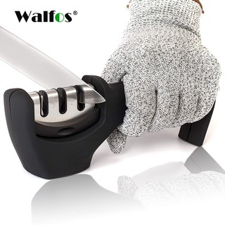 Walfos 3 Stage Pro 磨刀器不銹鋼陶瓷磨刀石