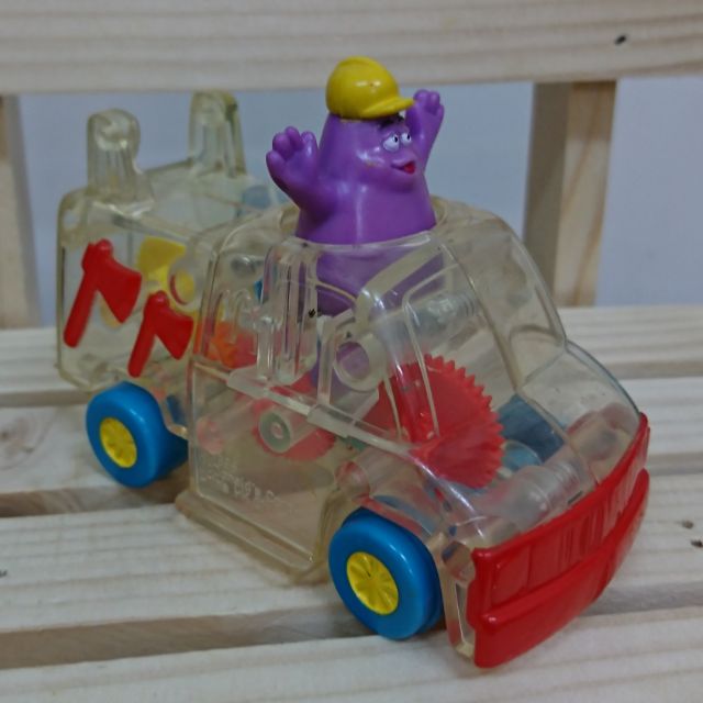 1996麥當勞玩具~透明機關車#奶昔大哥