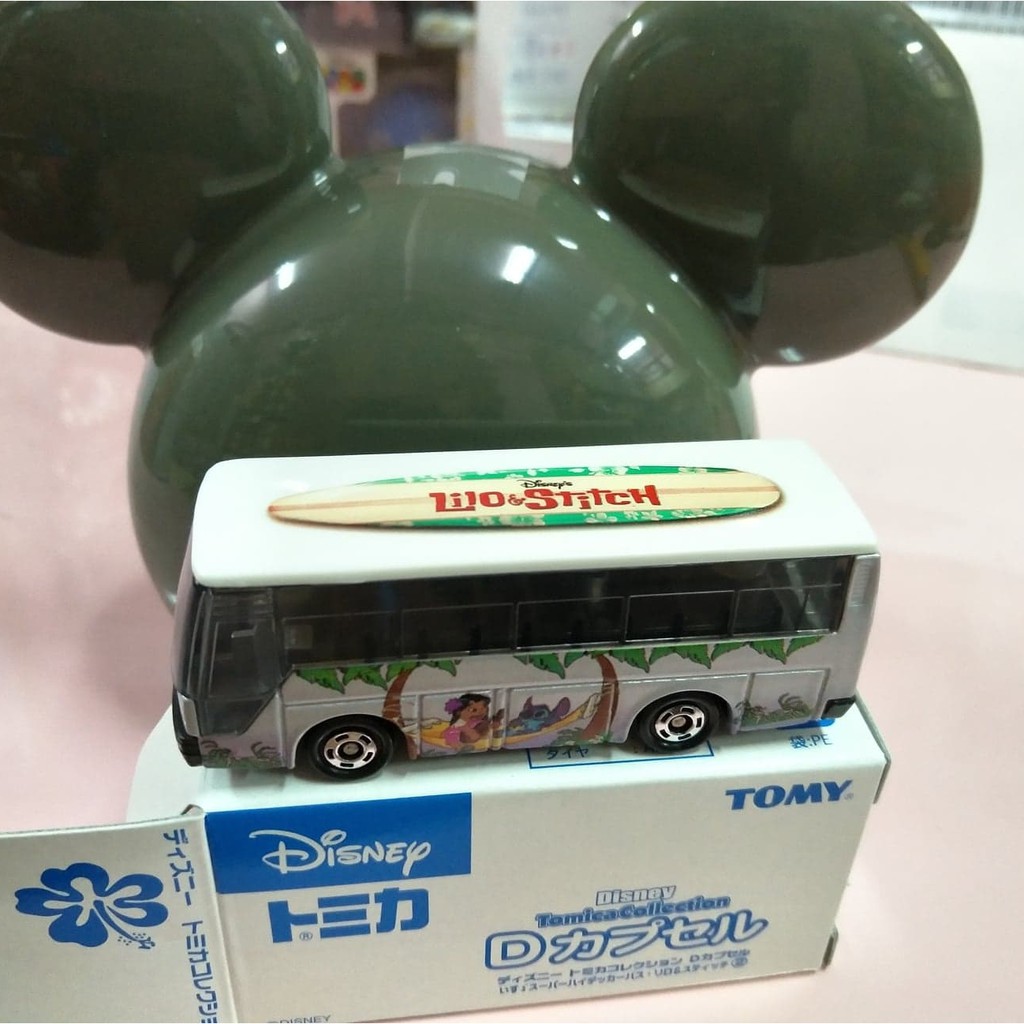 Tomica多美 Disney 廸士尼抽抽樂第1彈 Isuzu 銀色史迪奇巴士（附米奇蛋頭）