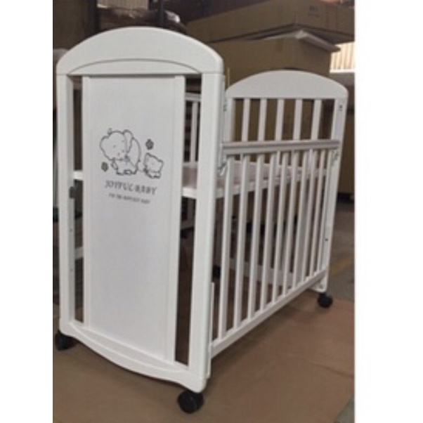 全新CNS安全檢測合格-嬰兒床 小熊/親子象 嬰兒小床*6台/ 一邊側欄可升降