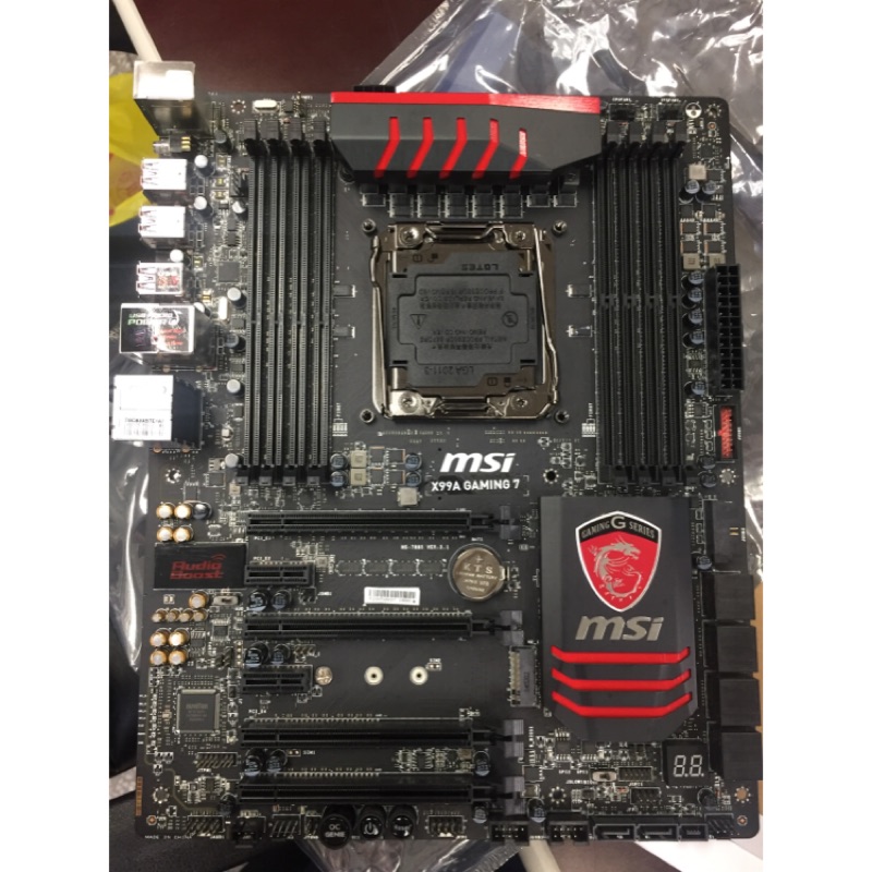 X99 X99A gaming 7 保固至 2020/5/21 主機板 非 華碩 華擎 技嘉 LGA 2011 V3