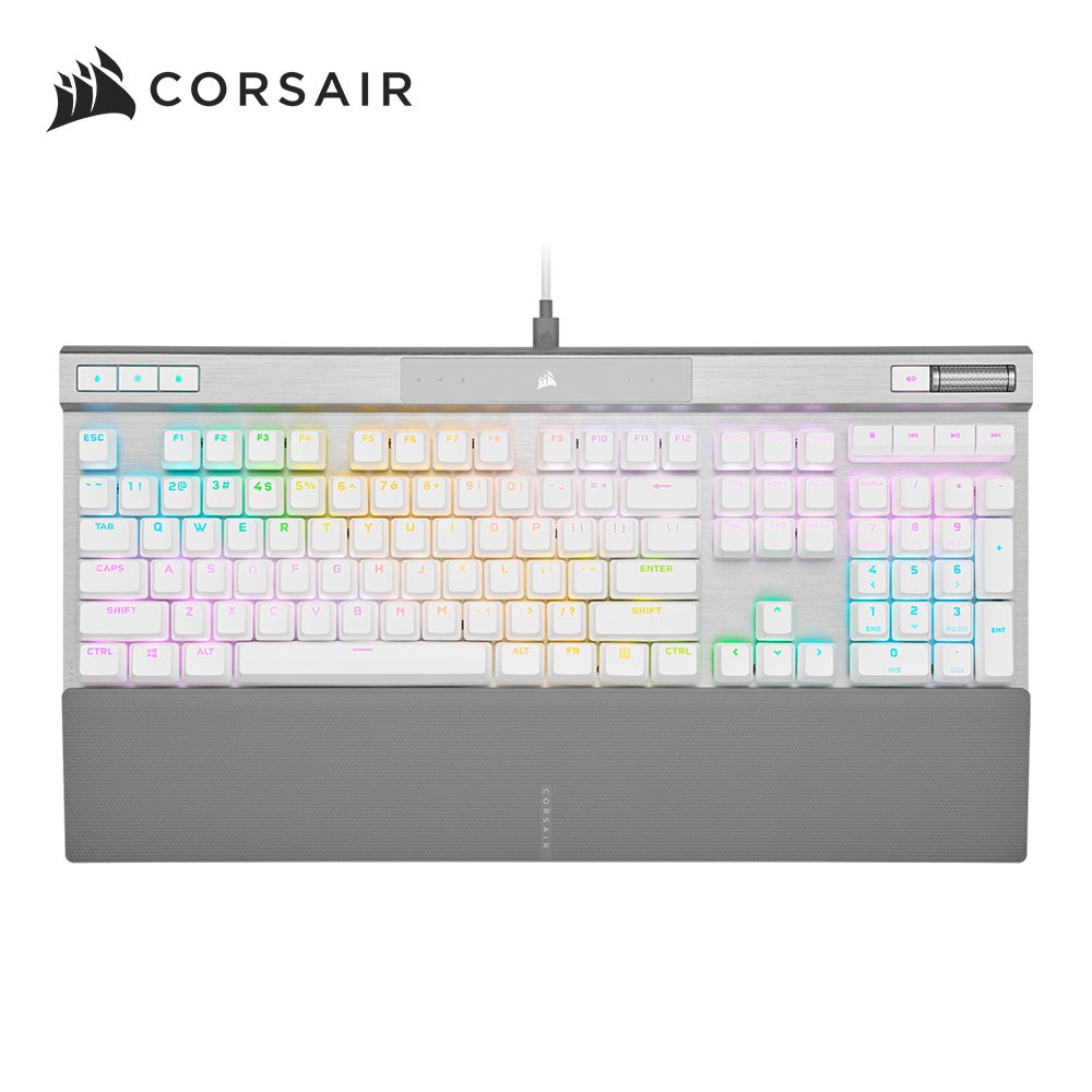 海盜船CORSAIR K70 PRO-白 光軸RGB OPX英文機械遊戲鍵盤 現貨 蝦皮直送