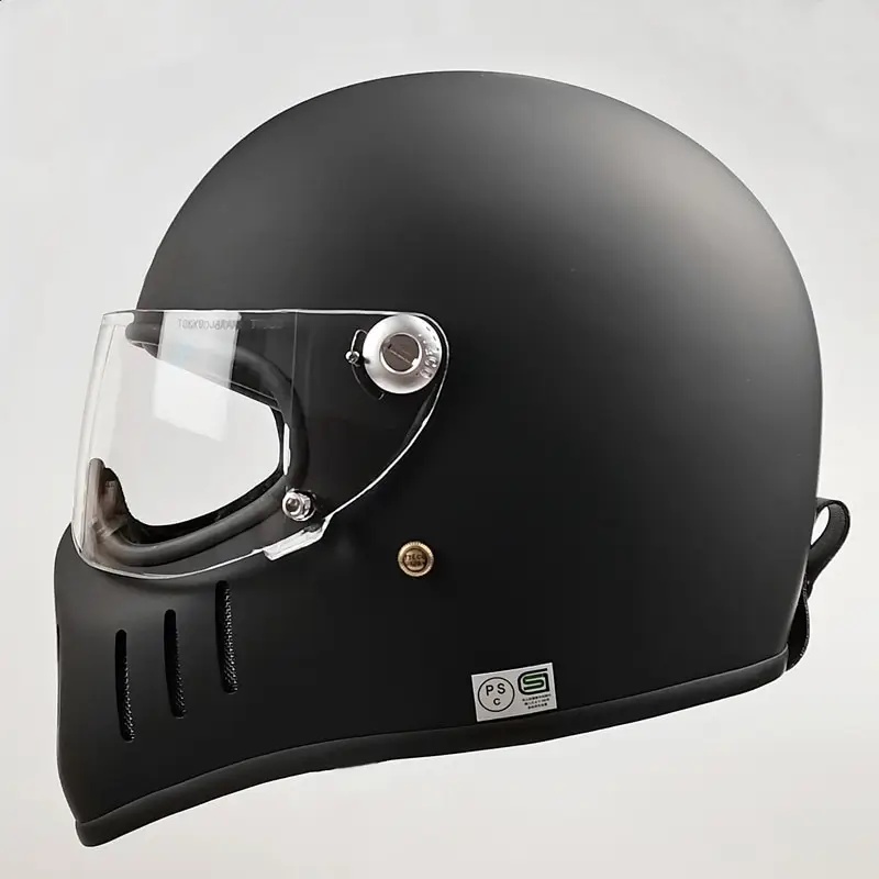 TT&amp;CO Motorcycle Helmet 外嵌鏡片 玻璃鋼 防偽黃銅雙D扣 EPS抗衝擊 全罩式安全帽